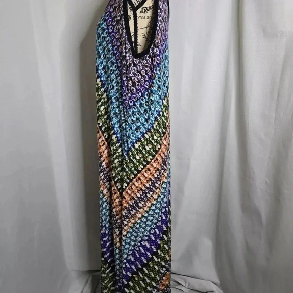 Calvin Klein Multi-colored Bubble Print Maxi Dress Women's Size 20W - Picture 3 of 6